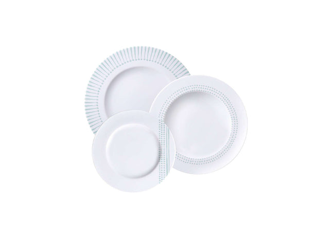 Tramontina Monocroma 12 Pcs. Fine Porcelain Plate Set
