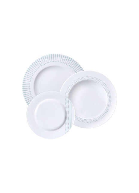 Tramontina Monocroma 12 Pcs. Fine Porcelain Plate Set - Tramontina Store UK