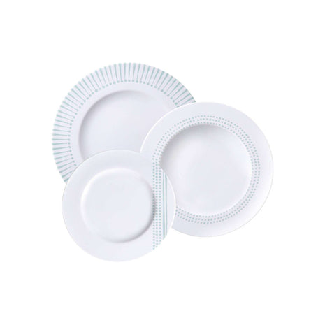 Tramontina Monocroma 12 Pcs. Fine Porcelain Plate Set - Tramontina Store UK