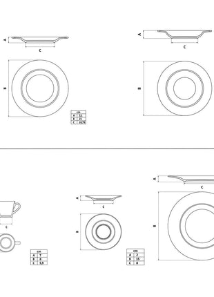 Tramontina Monocroma 20 Pcs. Fine Porcelain Dinner Set - Tramontina Store UK