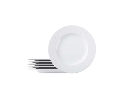 Tramontina Ingrid 6 Pcs. Fine Porcelain Side Plate Set 21 cm