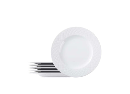 Tramontina Ingrid 6 Pcs. Fine Porcelain Side Plate Set 21 cm
