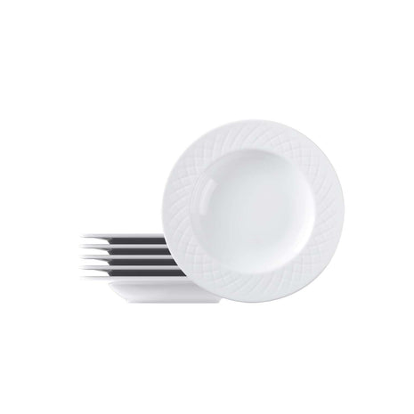 Tramontina Ingrid 6 Pcs. Fine Porcelain Deep Plate Set 23 cm - Tramontina Store UK