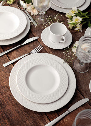 Tramontina Ingrid 6 Pcs. Fine Porcelain Deep Plate Set 23 cm - Tramontina Store UK