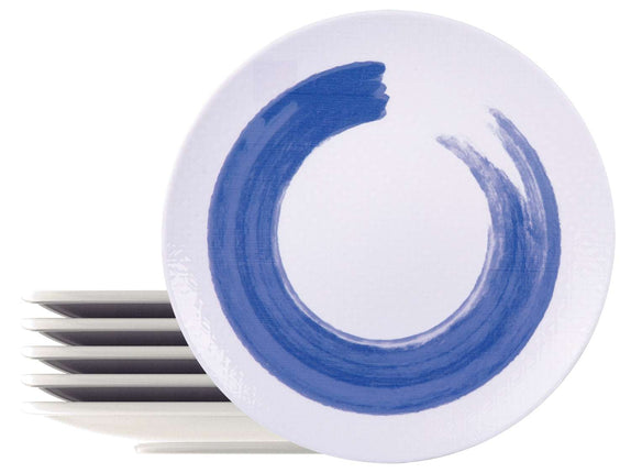 Tramontina Soho 6 Pcs. Fine Porcelain Dinner Plate Set 28 cm - Tramontina Store UK