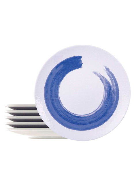 Tramontina Soho 6 Pcs. Fine Porcelain Dinner Plate Set 28 cm - Tramontina Store UK