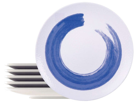 Tramontina Soho 6 Pcs. Fine Porcelain Dinner Plate Set 28 cm - Tramontina Store UK