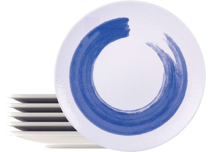 Tramontina Soho 6 Pcs. Fine Porcelain Dinner Plate Set 28 cm