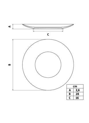 Tramontina Soho 6 Pcs. Fine Porcelain Dinner Plate Set 28 cm - Tramontina Store UK