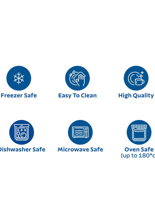 Tramontina Soho 6 Pcs. Fine Porcelain Dinner Plate Set 28 cm - Tramontina Store UK