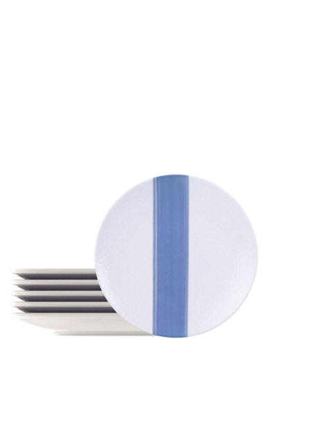 Tramontina Soho 6 Pcs. Fine Porcelain Side Plate Set 21 cm - Tramontina Store UK