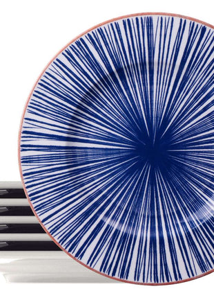 Tramontina Abstratta 6 Pcs. Fine Porcelain Dinner Plate Set 28 cm - Tramontina Store UK