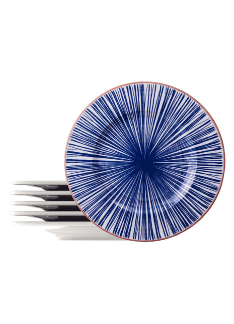 Tramontina Abstratta 6 Pcs. Fine Porcelain Dinner Plate Set 28 cm - Tramontina Store UK