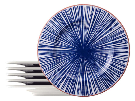 Tramontina Abstratta 6 Pcs. Fine Porcelain Dinner Plate Set 28 cm - Tramontina Store UK