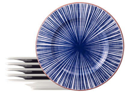 Tramontina Abstratta 6 Pcs. Fine Porcelain Dinner Plate Set 28 cm