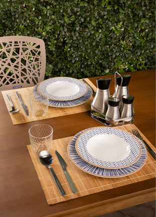 Tramontina Abstratta 6 Pcs. Fine Porcelain Dinner Plate Set 28 cm - Tramontina Store UK