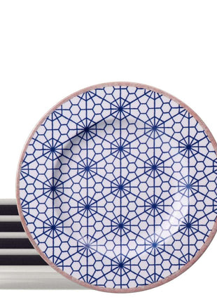 Tramontina Abstratta 6 Pcs. Fine Porcelain Side Plate Set 21 cm - Tramontina Store UK