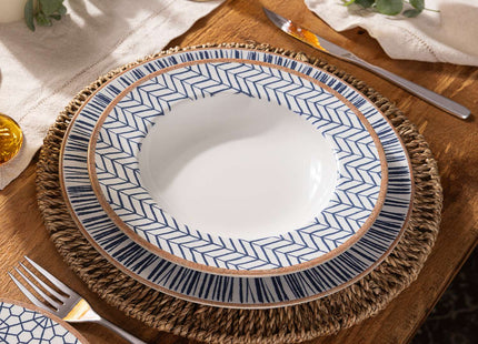 Tramontina Abstratta 6 Pcs. Fine Porcelain Side Plate Set 21 cm
