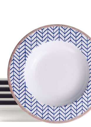 Tramontina Abstratta 6 Pcs. Fine Porcelain Deep Plate Set 23 cm - Tramontina Store UK