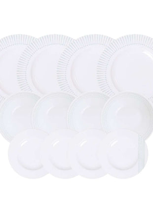 Tramontina Monocroma 12 Pcs. Fine Porcelain Dinner Set - Tramontina Store UK