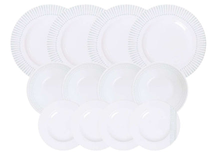Tramontina Monocroma 12 Pcs. Fine Porcelain Dinner Set