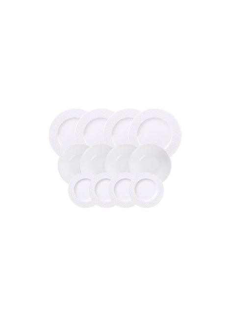 Tramontina Ingrid 12 Pcs. Fine Porcelain Dinner Set - Tramontina Store UK