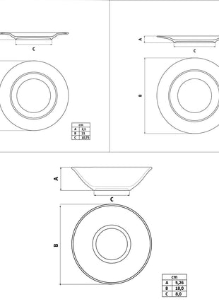 Tramontina Ingrid 12 Pcs. Fine Porcelain Dinner Set - Tramontina Store UK