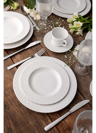 Tramontina Ingrid 12 Pcs. Fine Porcelain Dinner Set - Tramontina Store UK