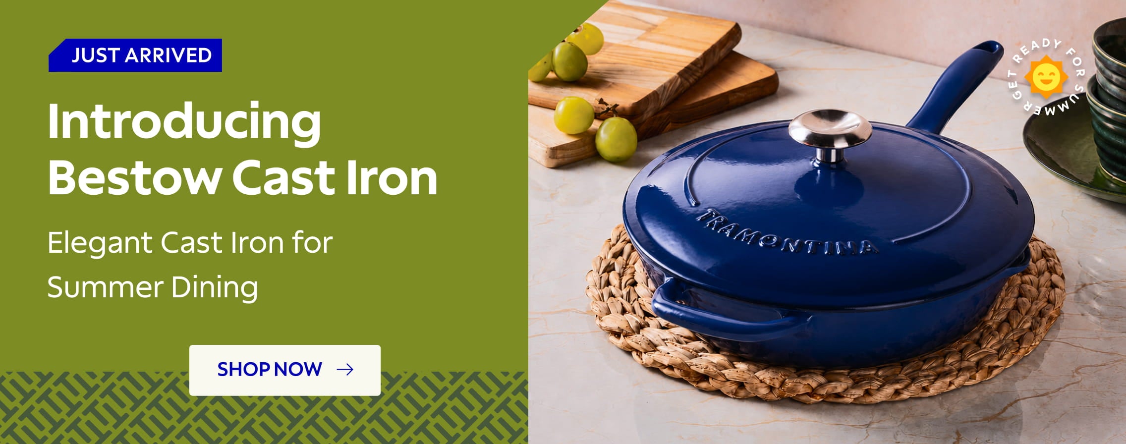 Introducing Bestow Cast Iron - Elegant Cast Iron Summer Dining.