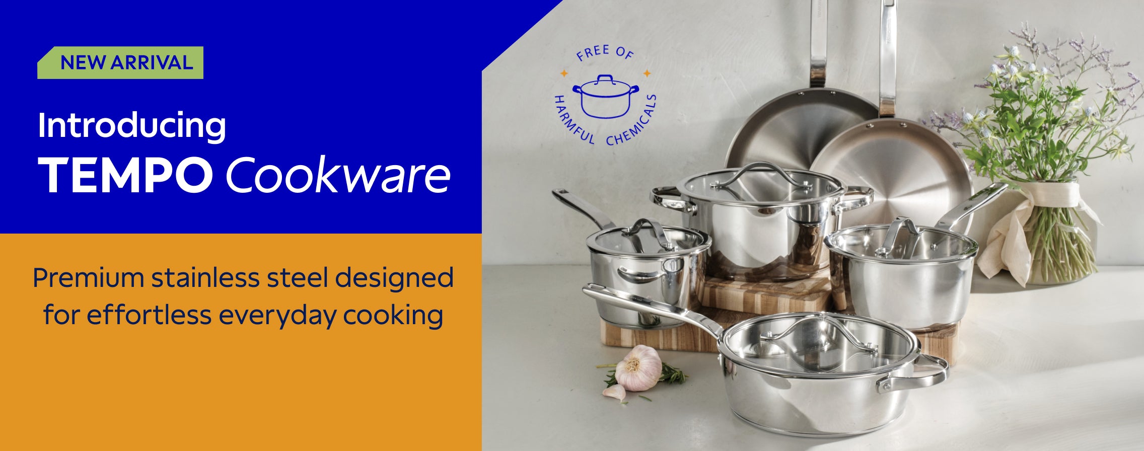 Introducing Tempo Cookware - New Stainless Steel Collection