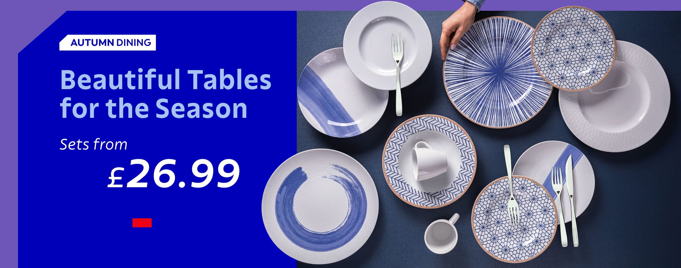 Beautiful Tables for the Season - sets from £22.99