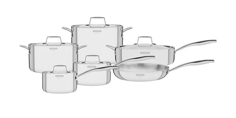 Tramontina 3-Ply Stainless Steel 6 Pcs. Cookware Set - Tramontina Store UK