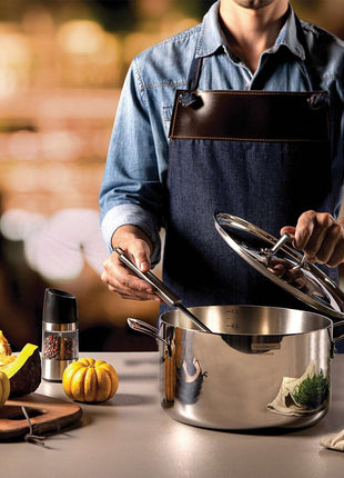 Tramontina 3-Ply Stainless Steel 6 Pcs. Cookware Set - Tramontina Store UK