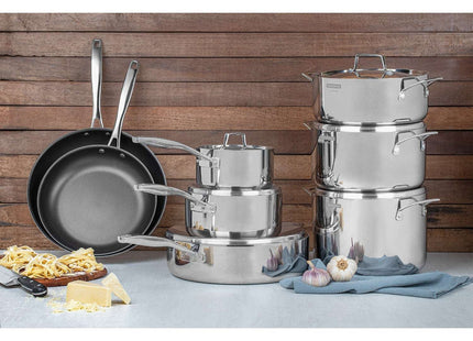 Tramontina 3-Ply Stainless Steel 8 Pcs. Cookware Set