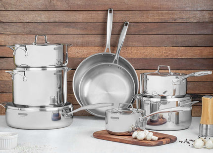 Tramontina 3-Ply Stainless Steel 8 Pcs. Cookware Set