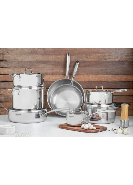 Tramontina 3-Ply Stainless Steel 8 Pcs. Cookware Set - Tramontina Store UK