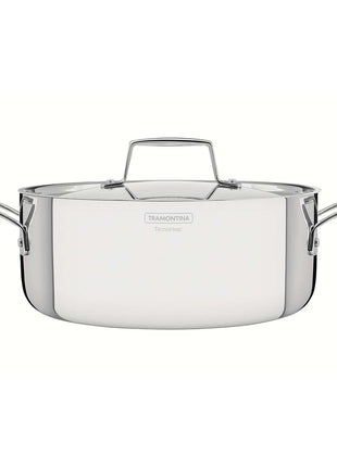 Tramontina 3-Ply Stainless Steel Casserole 24cm (4.7l) - Tramontina Store UK