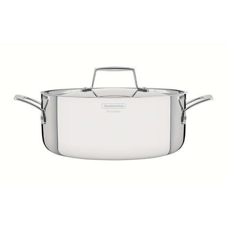 Tramontina 3-Ply Stainless Steel Casserole 24cm (4.7l) - Tramontina Store UK