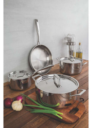 Tramontina 3-Ply Stainless Steel Frying Pan 30cm (3.4l) - Tramontina Store UK