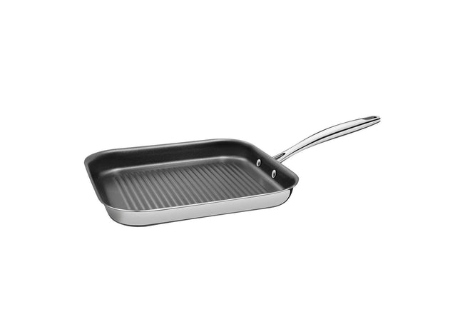 Tramontina 3-Ply Stainless Steel Non-Stick Griddle Pan 28cm (1.9l)